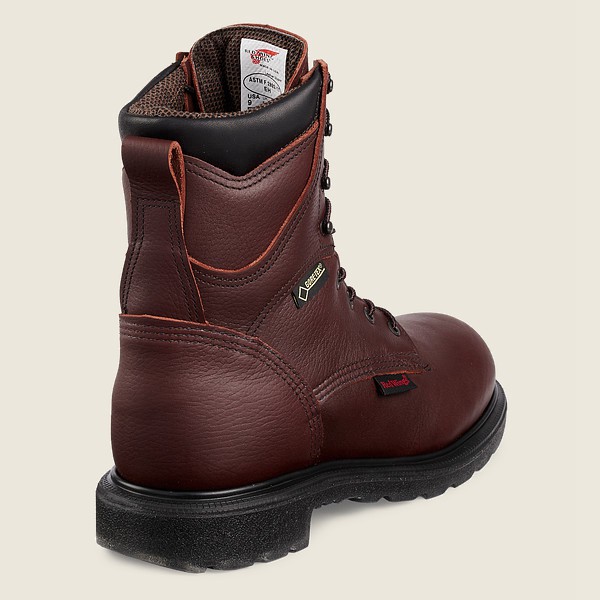 Red Wing Work Boots Burgundy - Red Wing Mens Supersole® 2.0 - 8-inch Insulated Waterproof Soft Toe -